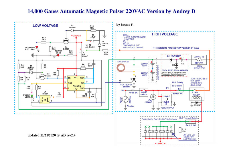 BBMPulser 4B 220Volt Circuit