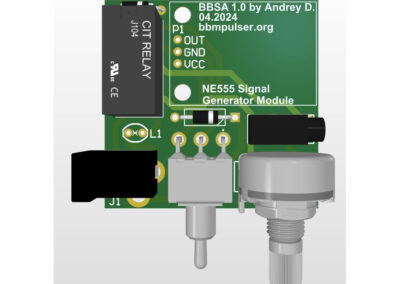 Silver Aid BBSA ver1.0 PCB 3D top view