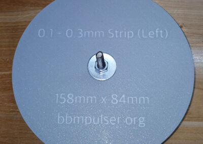 158 x 84mm spool for 0.1-0.3mm x 15mm strip wire back view with bolt