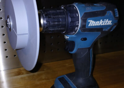 158 x 84mm spool for 0.1-0.3mm x 15mm strip wire front view drill